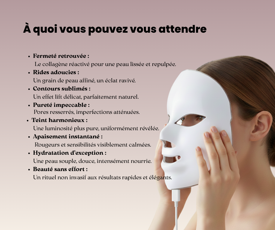Avantages du masque LED FreyaSkin 
