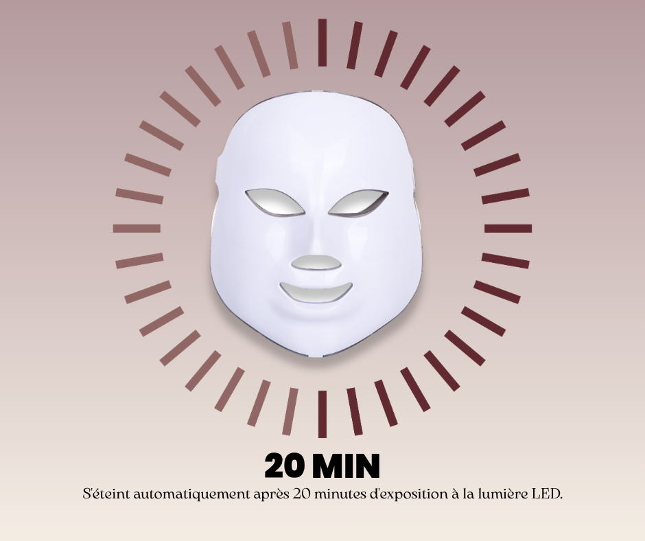 Mascara LED FreyaSkin arrêt automatique